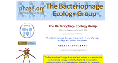 Desktop Screenshot of phage.org